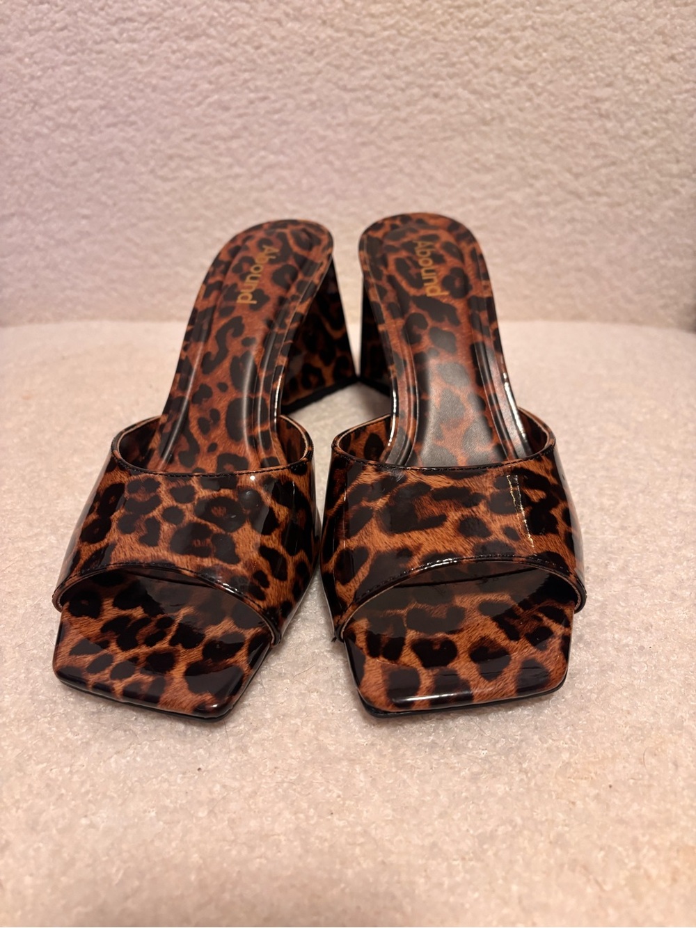 Abound Leopard Print Mule Heels - 8.5 Women